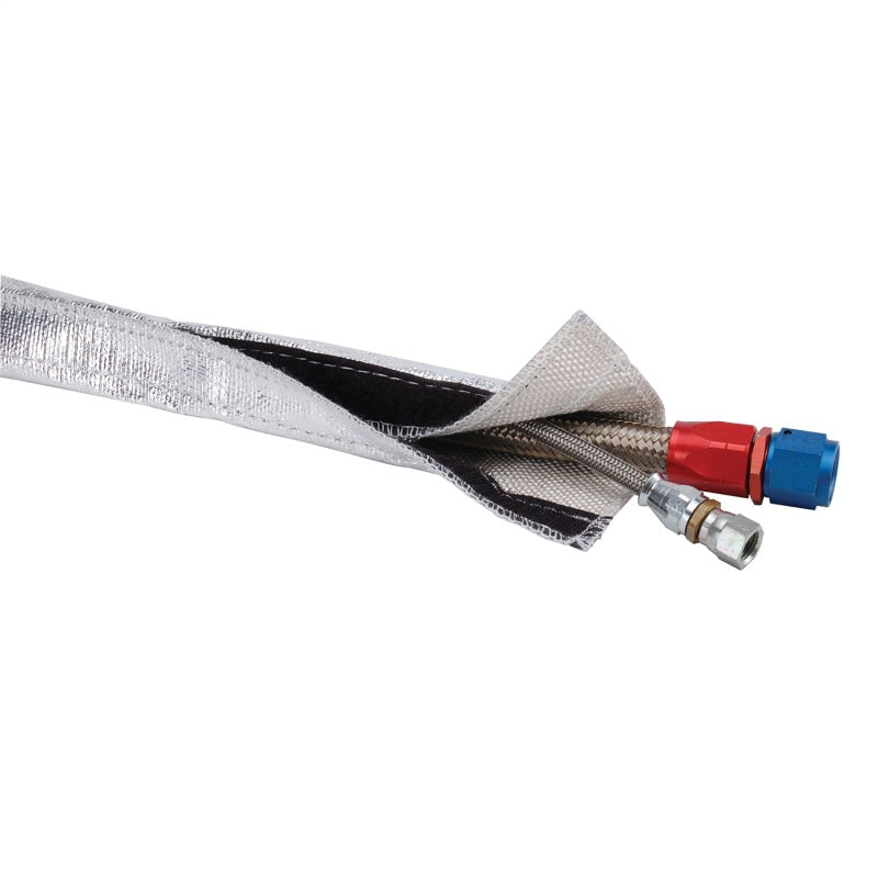 DEI  10457 Heat Shroud 3/4in I.D. x 3ft - Aluminized Sleeving - Hook and Loop Ed