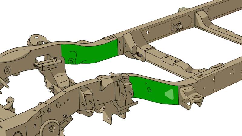 RustBuster RB7312R Front Frame Section Right Side