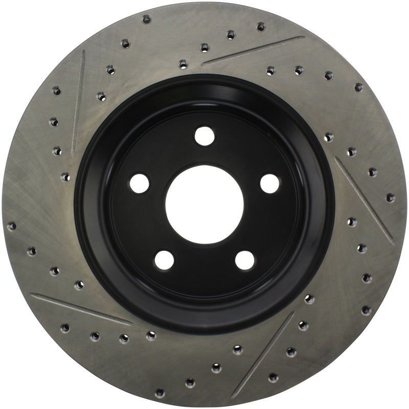 Stoptech 127.58008L 11-12 fits Dodge Durango Sport Drilled & Slotted Front Driver-Side Brake Rotor