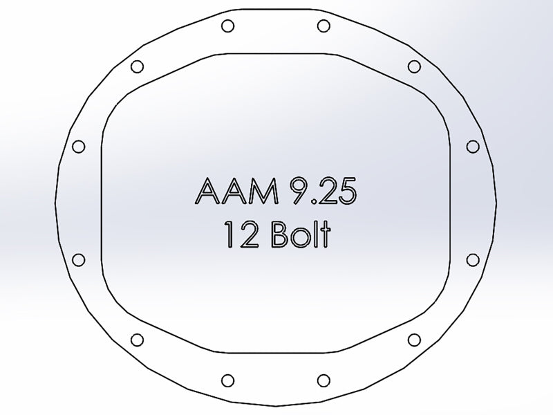 aFe 46-7702AB Power Front/Rear Diff Cover Kit w/ Oil 19-25 fits Dodge L6 Trucks (AAM 9.25-12 & AAM 11.5/12-14)