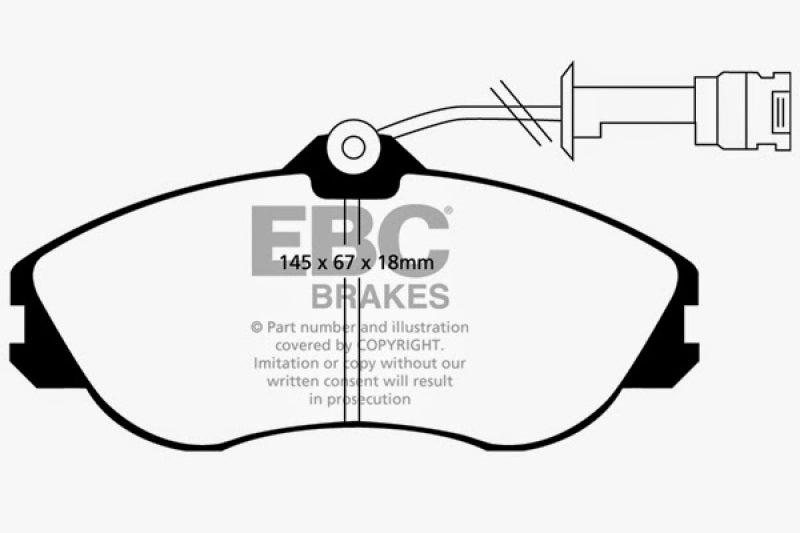 EBC DP2711 Brakes Greenstuff 2000 Series Sport Pads