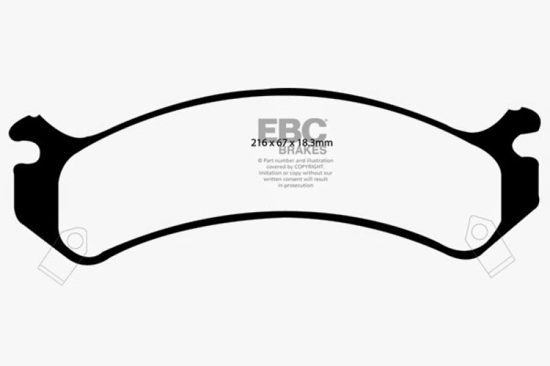 EBC DP21305 fits Cadillac 01-05 Deville 4.6 HD Greenstuff Front Brake Pads