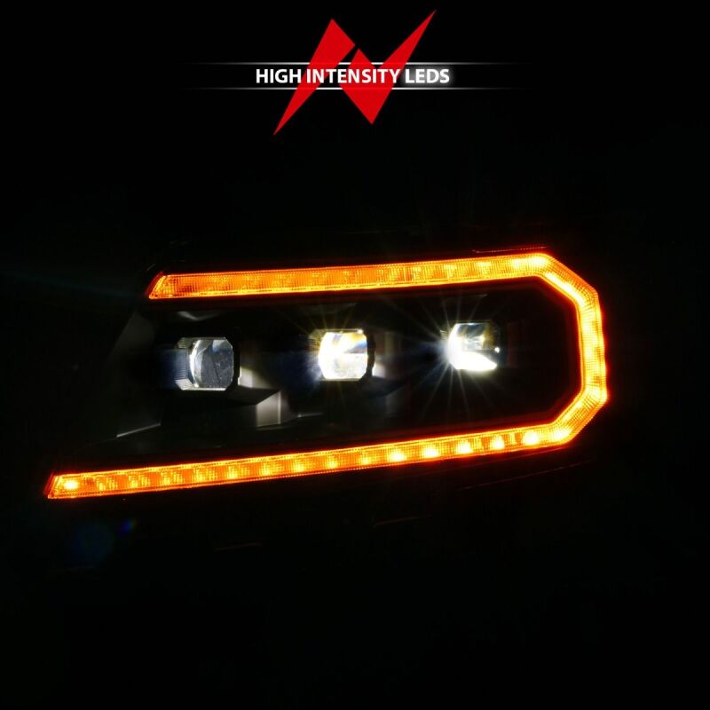 ANZO 111641 15-22 fits Chevy Colorado Full LED Headlights w/ Initiation (Amber DRL) - Blk