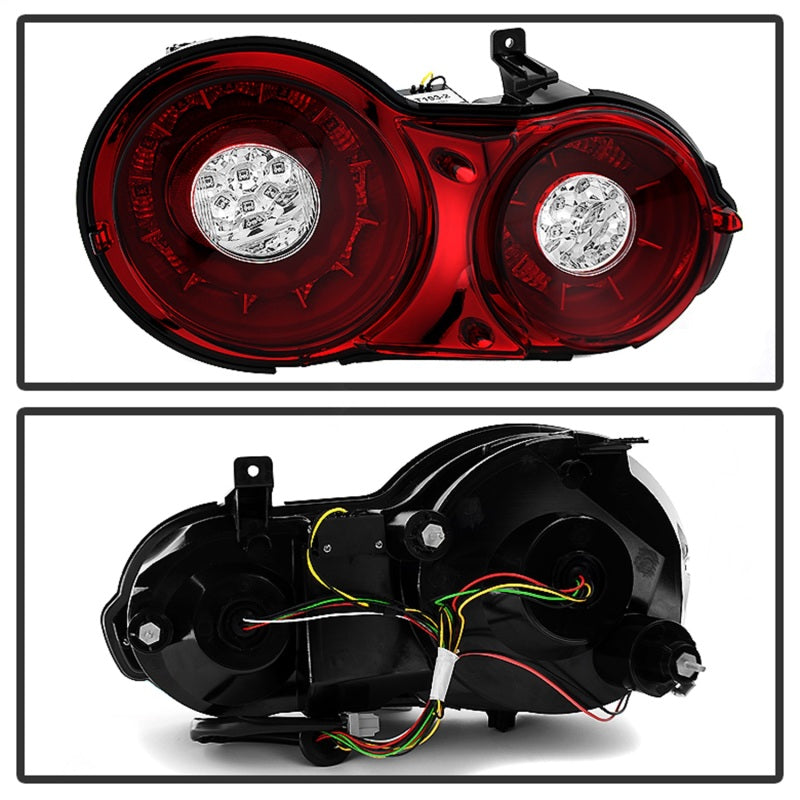 Spyder 5082008 fits Nissan 09-15 GTR LED Tail Lights Red Clear ALT-YD-NGTR09-LE