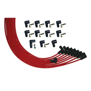 Moroso 52007 V8 Universal 90 Deg Plug Non-HEI Ultra Spark Plug Wire Set - Red