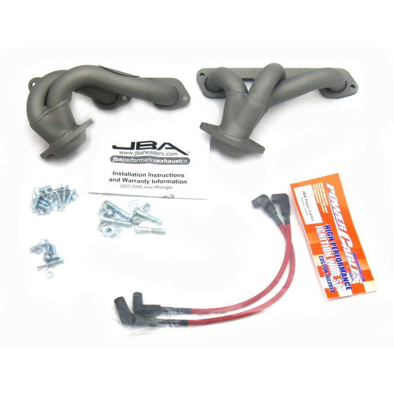 JBA 1528SJT fits Jeep 07-11 3.8L V6 1-1/2in Primary Ti Ctd Cat4Ward Header