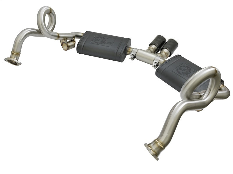 AFE 49-36415-C rce-Xp 2in 304 SS Cat-Back Exhaust w/Carbon Fiber Tips 13-16 fit