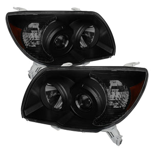 9033421 Xtune fits Toyota 06-09 4Runner Crystal Headlights Black Smoked HD-JH-