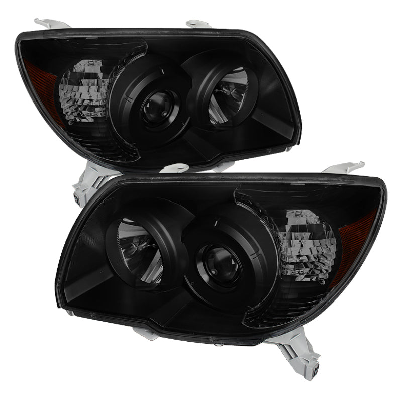 9033421 Xtune fits Toyota 06-09 4Runner Crystal Headlights Black Smoked HD-JH-
