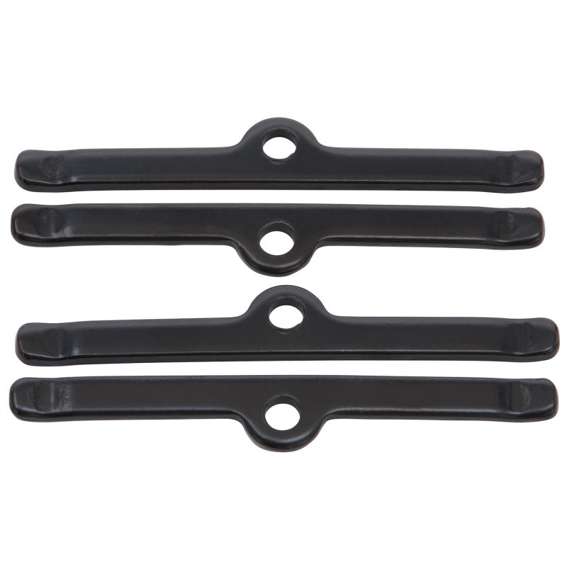 Edelbrock 44263 Vc Hold Down Tab Kit fits SBC 5In Long Steel Black Set of 4