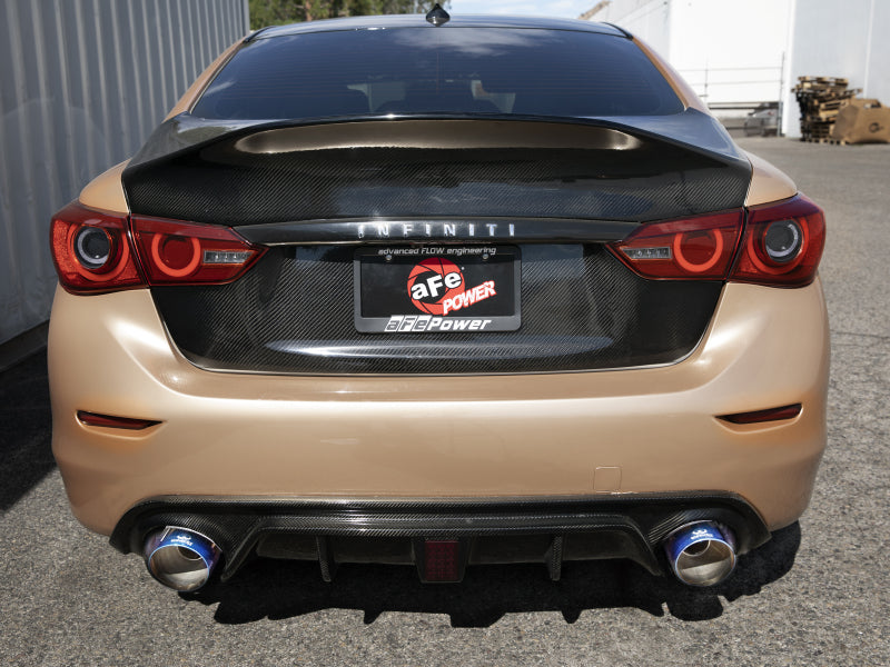 AFE 49-36136-L fits Infiniti Q50 V6 3.7L Takeda 2-1/2in 304 SS Cat-Back Exhaust