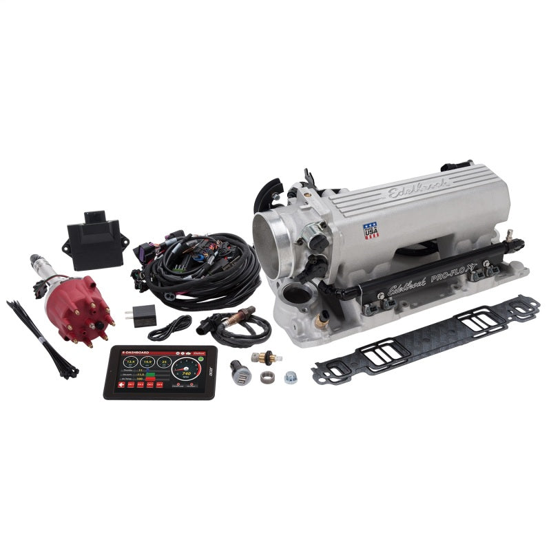 Edelbrock 35790 Pro Flo 4 XT EFI System Seq Port fits SBC 1986 & Earlier 550 Max HP 29lb/hr Satin Finish
