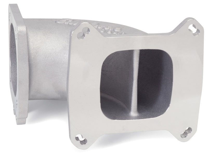Edelbrock 3849 High Flow Intake Elbow 95mm Throttle Body to Square-Bore Flange As-Cast Finish