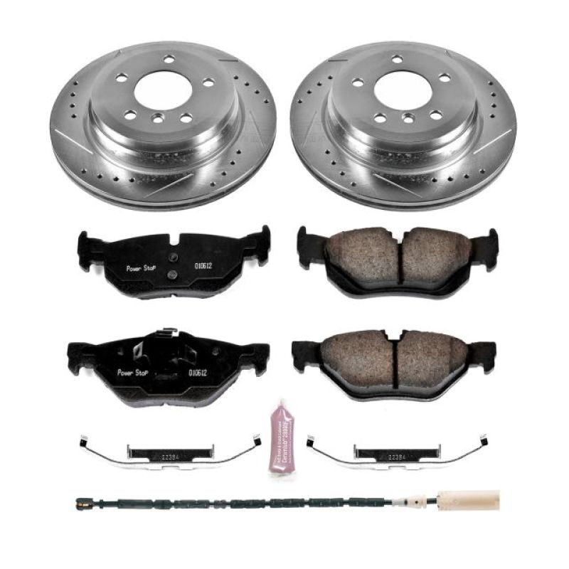PowerStop K7008 fits BMW 13-15 X1 Rear Z23 Evolution Sport Brake Kit