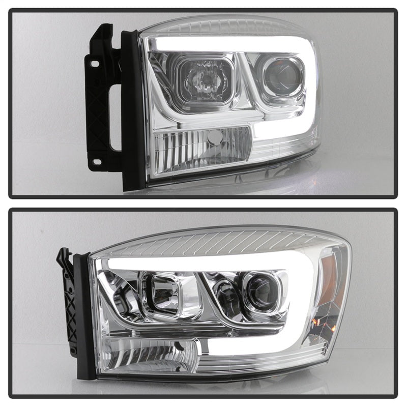 Spyder 5085290 fits Dodge 06-08 Ram 1500 V2 Projector Headlights - Light Bar DR