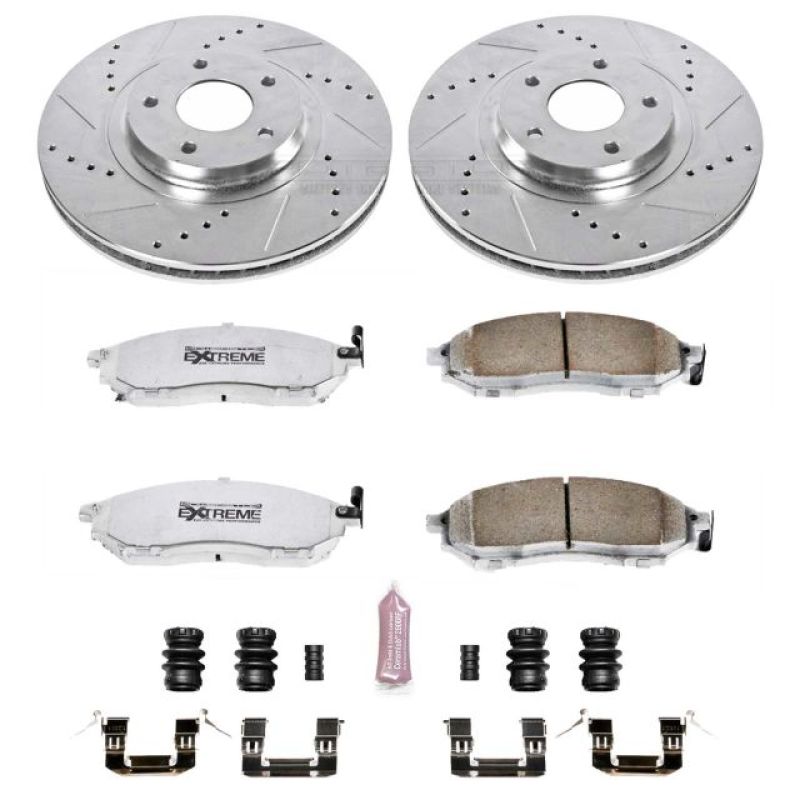 PowerStop K5263-26 11-14 fits Nissan Murano Front Z26 Street Warrior Brake Kit