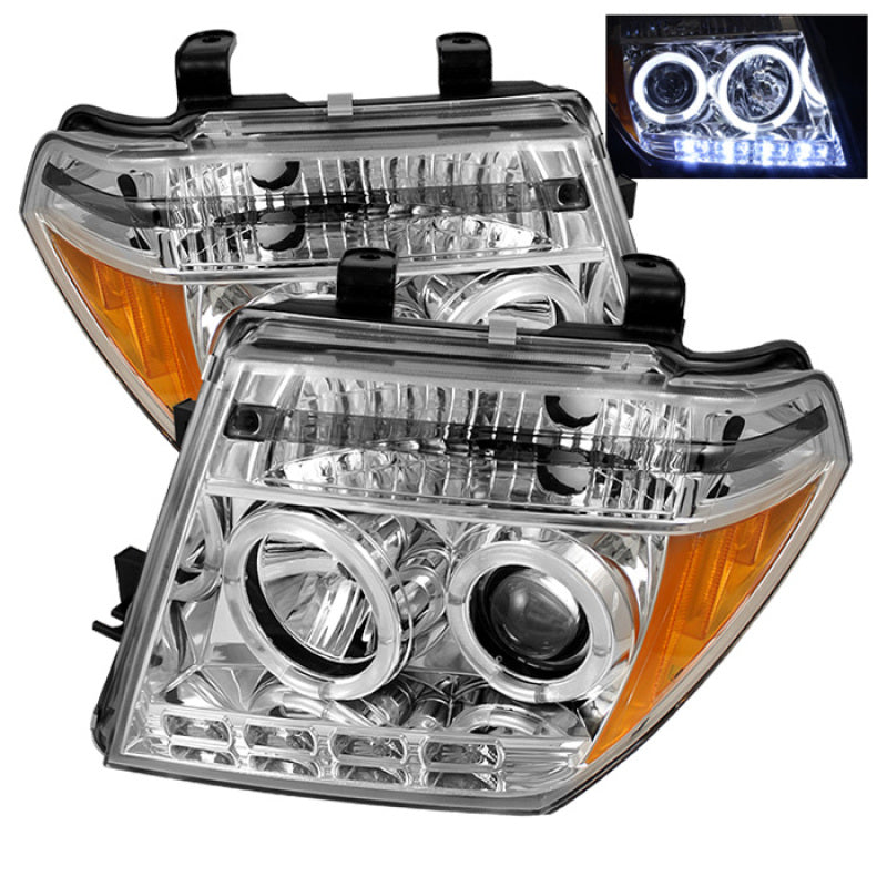 Spyder 5011534 fits Nissan 05-08 Frontier Projector Headlights LED Halo LED Chr