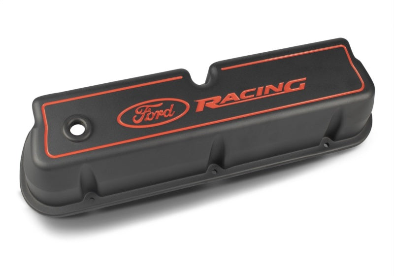 fits Ford 302-003 Racing Logo Die-Cast Black Valve Covers