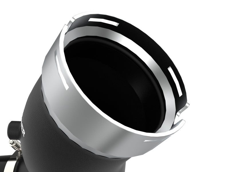 AFE 46-20444-B unner Black 3in Aluminum Charge Pipe Kit 20-21 fits GM Diesel Tr