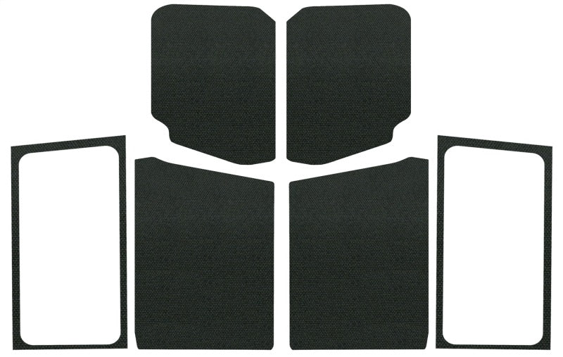 DEI 50280 fits Jeep Wrangler JL 2-Door Boom Mat Complete Headliner Kit-7 Pc-Blk