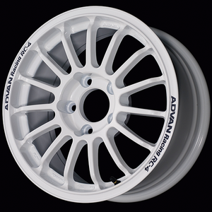 Advan YAU5E35DW RC-4 15x7.0 / +35 Offset / 5x100 / 63mm Bore / Rally White