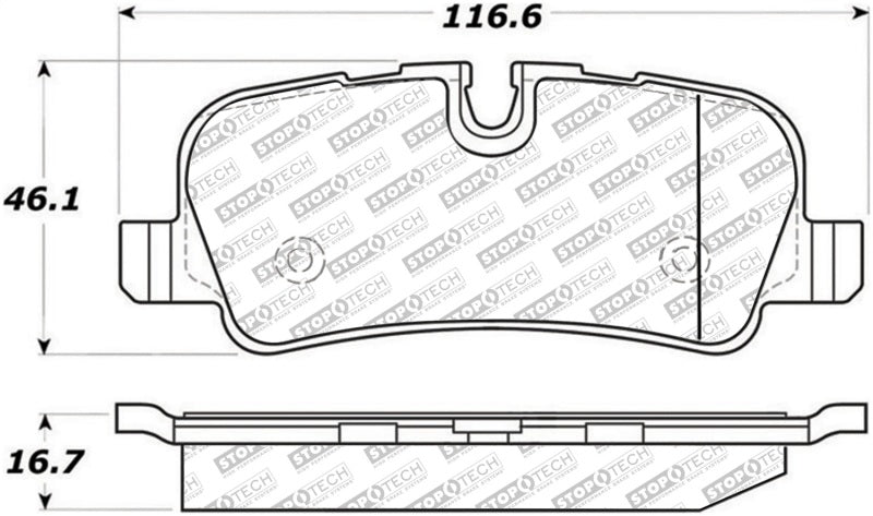 Stoptech 305.1099 Street Select Brake Pads - Front/Rear