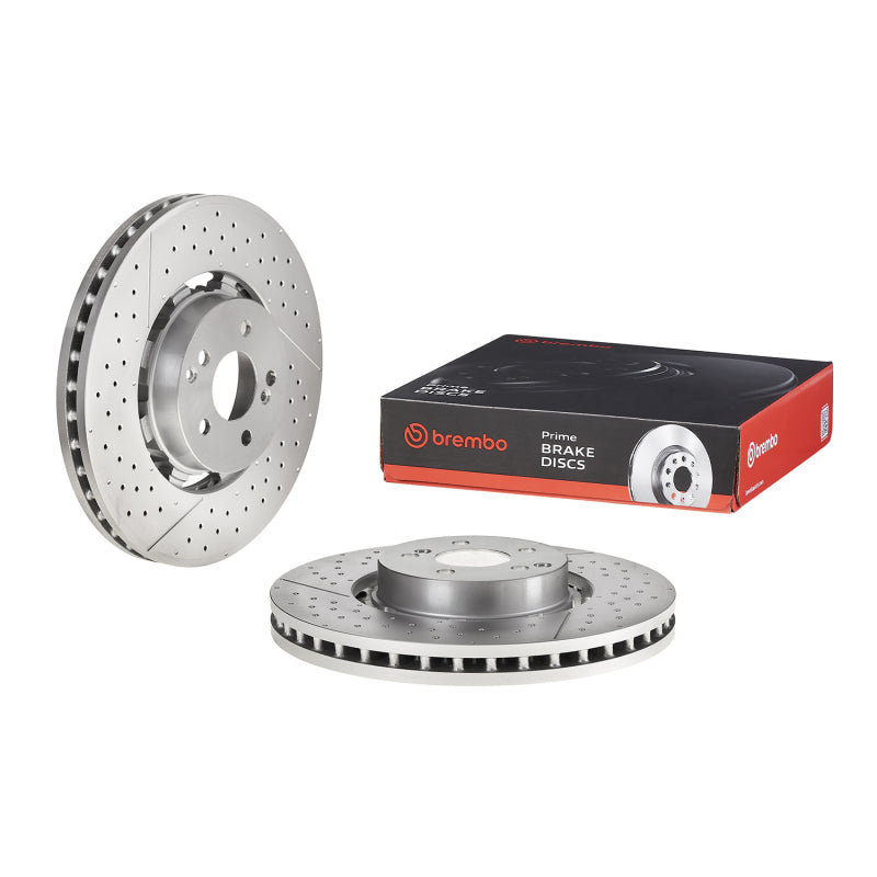 Brembo OE 09.A945.33 fits Porsche Front Right Drilled UV Coated Rotor