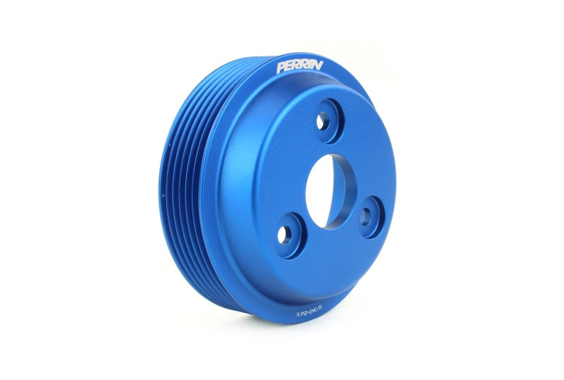 Perrin PSP-ENG-112BL 15-22 fits Subaru WRX / 14-18 FXT / 18-21 Crosstrek Lightweight Water Pump Pulley - Blue