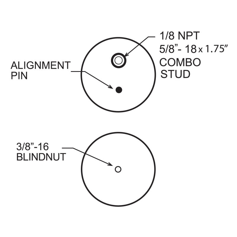 Firestone 6410 Ride-Rite Replacement Bellow 267CZ (For Kit PN 2445) (W217606410)