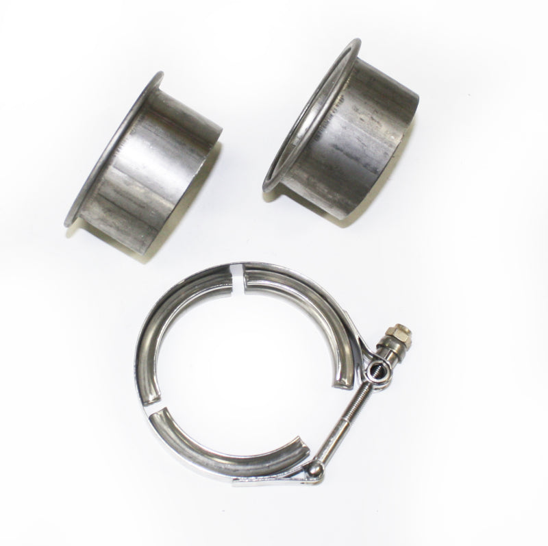 JBA VB25 2.5in Stainless Steel V-Band Clamp & Flanges