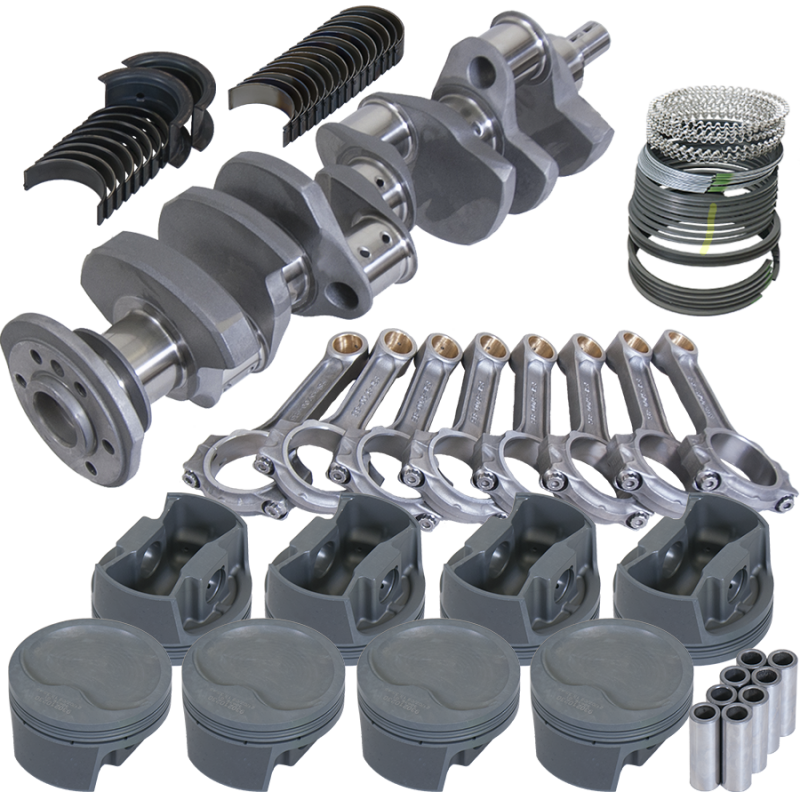 Eagle 62007060 fits Chevy 350 3.750in Crank 5.700in I-Beam Rods -16cc 4.060in Pistons Rotating Assembly