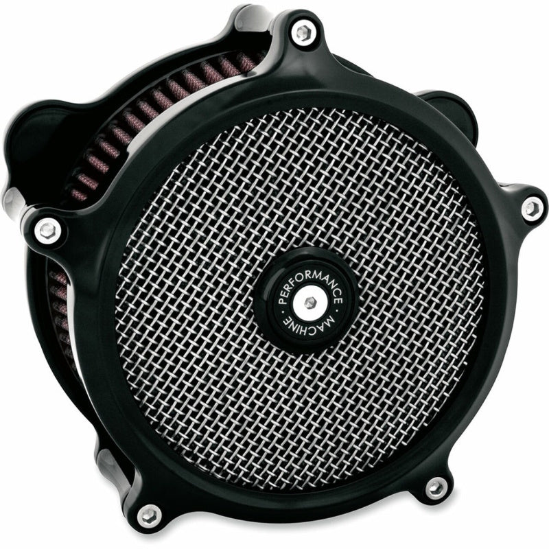 Performance 0206-2139-B Machine Air Cleaner - Black Ano