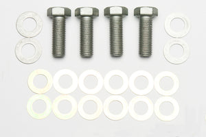 Wilwood bolt kit bracket to spindle M16-2.00 X45MM LG W/WASHER/SHIMS 4 pack
