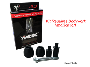 Vortex Racing 08-15 KTM 1190 RC8 V3 2.0 Frame Slider Kit- Modification Required