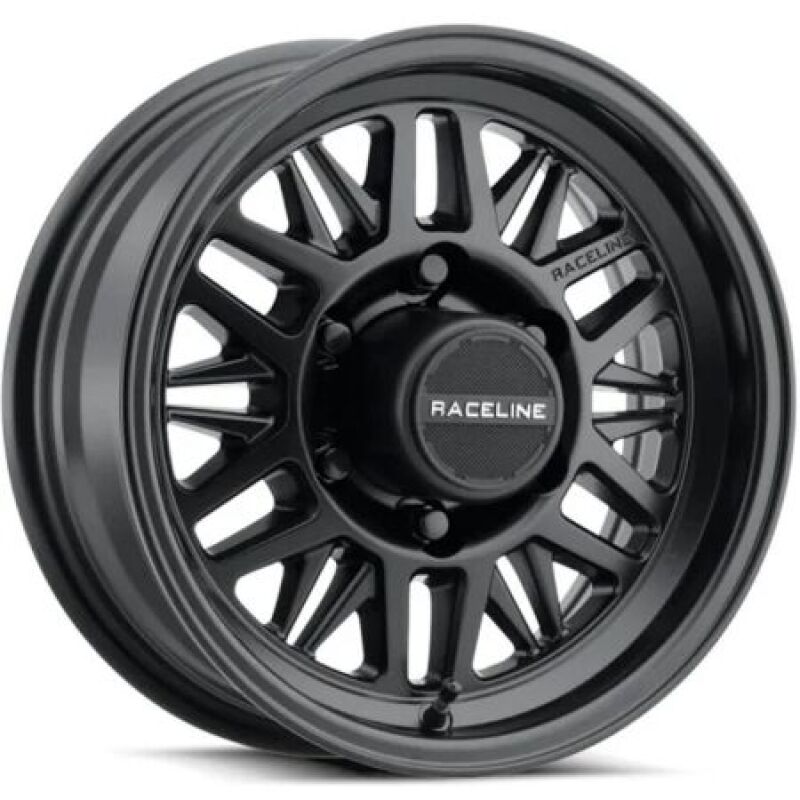 Raceline 451B-56050 451B Ryno TR Trailer 15x6in / 5X5 BP / 0mm Offset / 3.19mm Bore - Satin Black