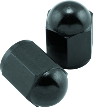 BikeMaster 151688 BikeMaster Valve Caps Aluminum (6 Pair) - Black
