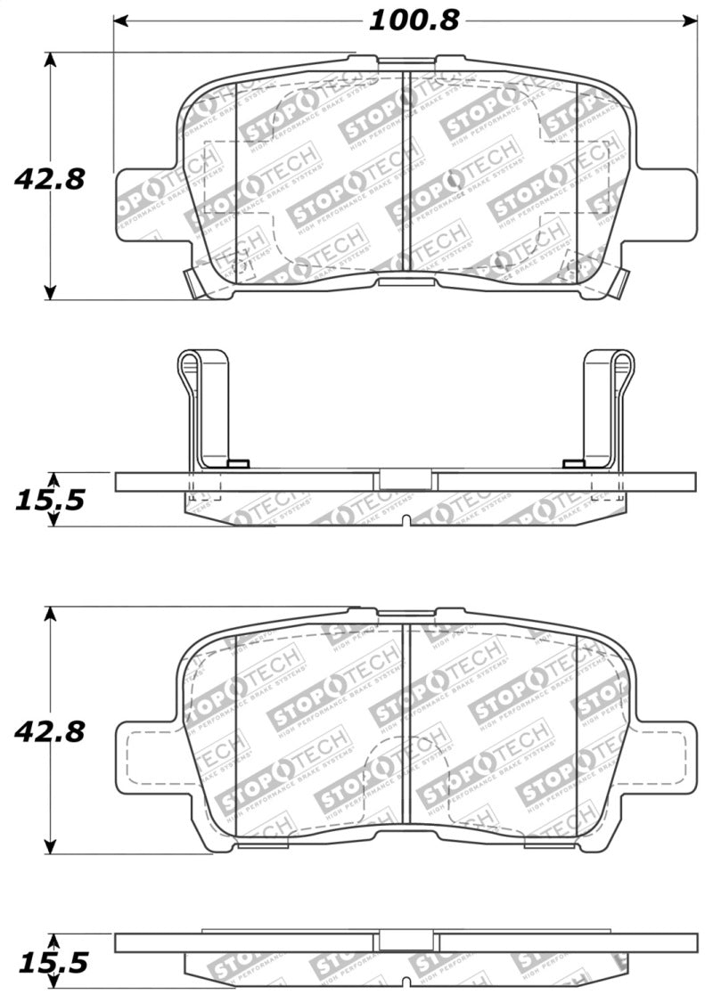 Stoptech 309.0865 Performance Brake Pads