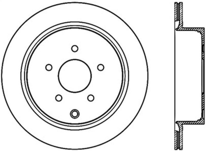 Stoptech 126.42078CSR Power Slot 03-09 Infiniti FX35/FX45/Nissan Murano SportStop Cryo Slotted Rear Right Rotor