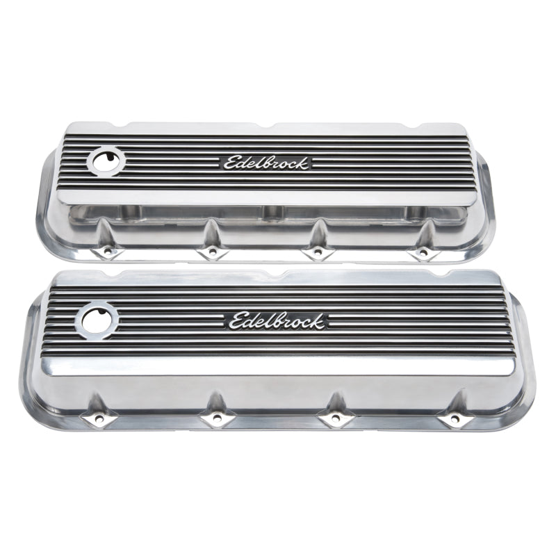 Edelbrock 4275 Valve Cover Elite II fits Chevrolet 1965 and Later 396-502 Big Block V8 Polished
