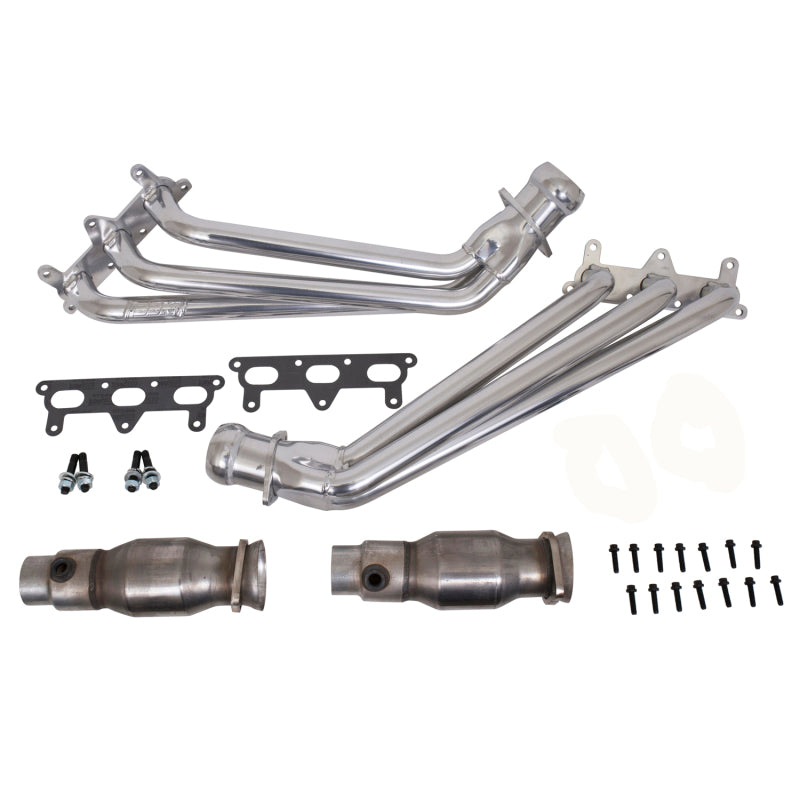BBK  40410 Camaro V6 Long Tube Exhaust Headers With Converters - 1-5/8 Silver Ce