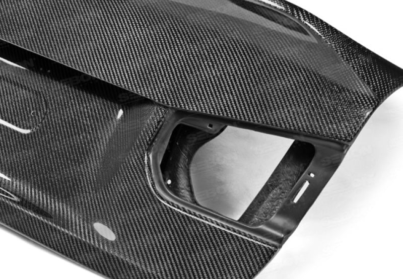 Seibon TL1213BMWF30-C-S 12-13 fits BMW F30 CSL Style Carbon Fiber Trunk - Shaved