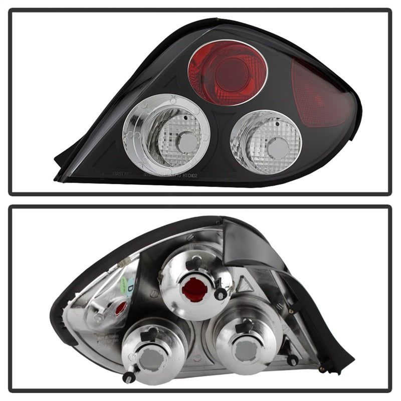 Spyder 5005434 fits Hyundai 03-05 Tiburon Euro Style Tail Lights Black ALT-YD-H