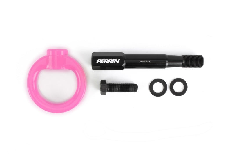 Perrin PSP-BDY-232HP 15-17 fits Subaru WRX/STI Tow Hook Kit (Front) - Hyper Pink