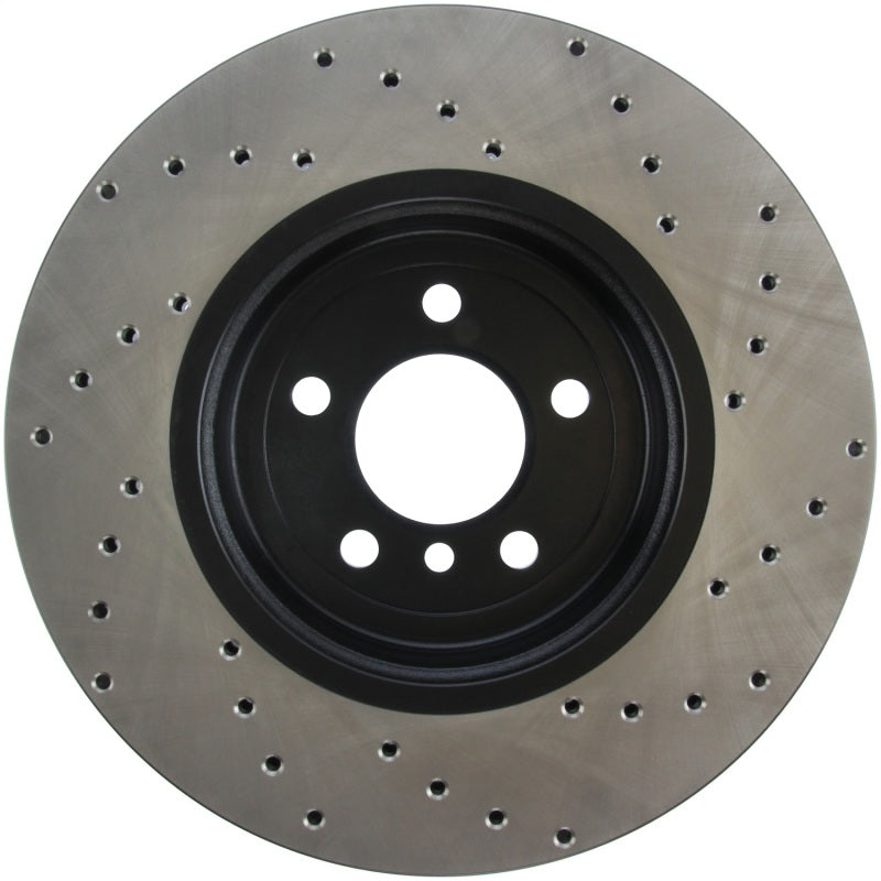 Stoptech 128.34124R 11-15 BMW 535i/535xi/ 12-15 640i Front Right Drilled Sport Brake Rotor