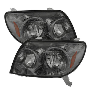 9023569 Xtune fits Toyota 03-05 4Runner Crystal Headlights Smoke HD-JH-T4R03-A