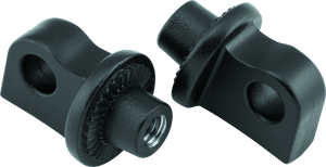 Kuryakyn 8898 Kuryakyn Splined Peg Adaptors Satin Black