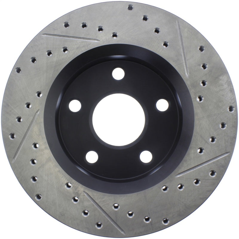 Stoptech 128.67068R 07-13 Jeep Wrangler Drilled Right Front Rotor