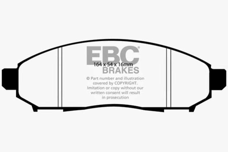 EBC DP21747 11+ fits Nissan Leaf Electric Greenstuff Front Brake Pads