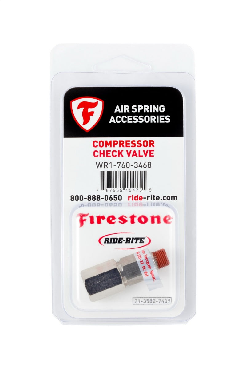 Firestone 3468 Air-Rite Air Command Compressor Check Valve 1/8NPT - 1 Pack (WR17603468)