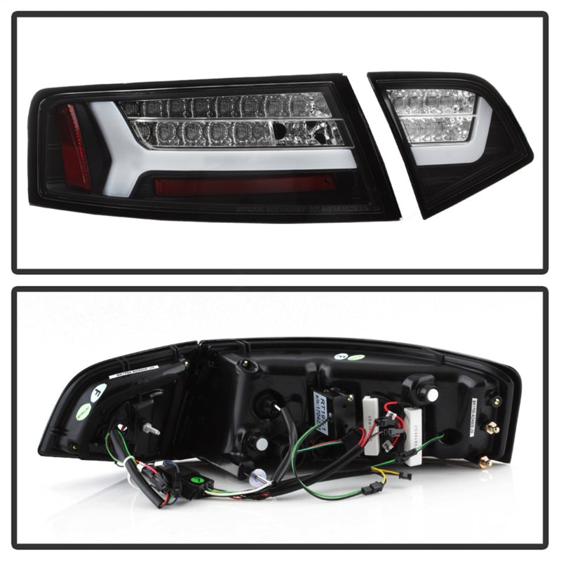 Spyder 5085160 fits Audi 09-12 A6 LED Tail Lights - Black (ALT-YD-AA609-LED-BK)